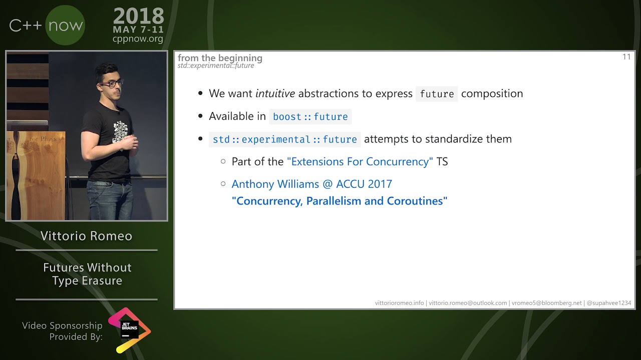 C++Now 2018: Vittorio Romeo “Futures Without Type Erasure”