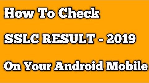 How To Check SSLC EXAMINATION RESULT 2019 Karnataka