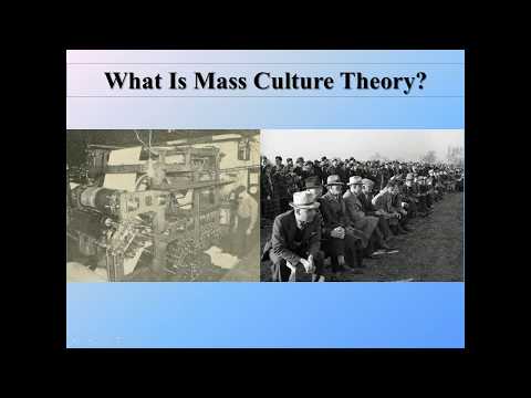 Mass Culture Theory Part 1: Introduction