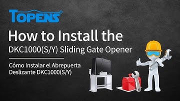 TOPENS DKC1000 Gate Opener Installation Video