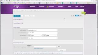 edge - Setting up a report