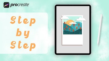 Procreate Tutorial - Rolling Hills Polaroid