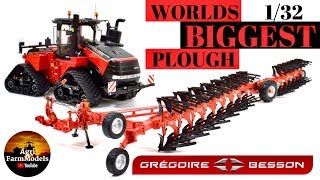 WORLDS BIGGEST PLOUGH in 1/32 Gregoire Besson SPSLB9 14 Furrow | Farm model review #15