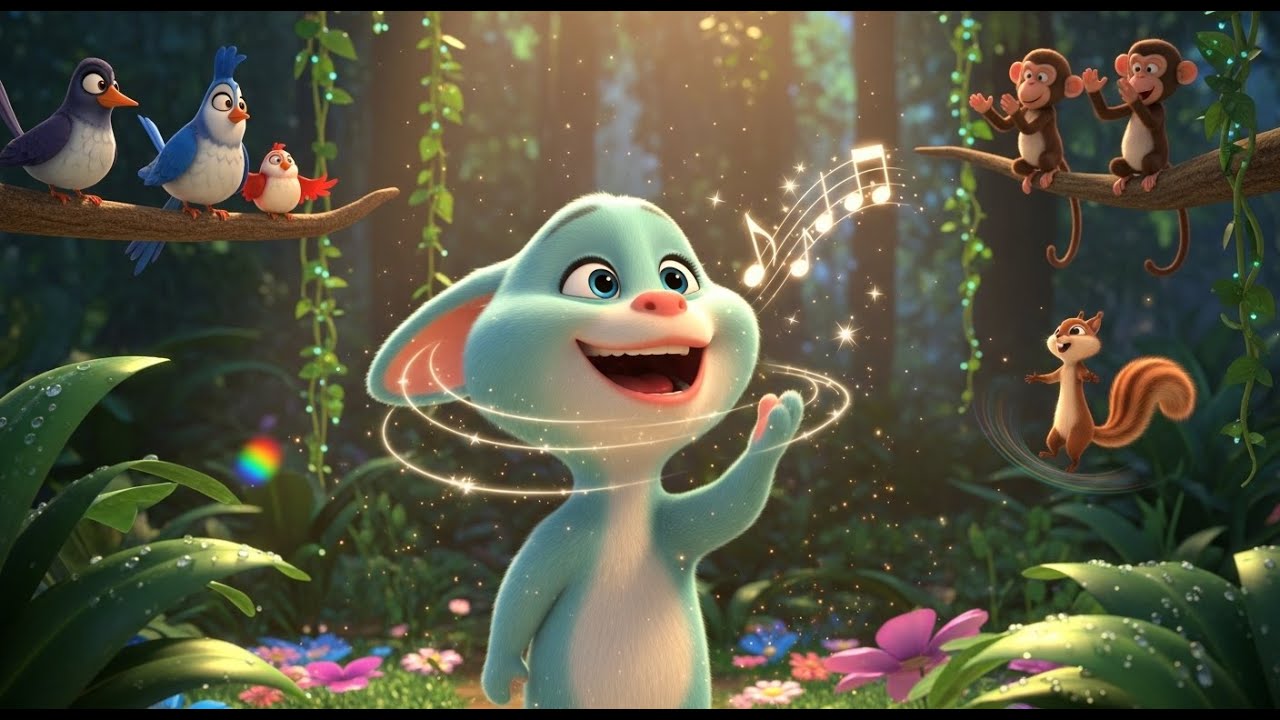 Gilly the Giraffe and the Tall Tree Tune 🦒 | Fun Animated Nursery Rhyme for Toddlers Sing Along