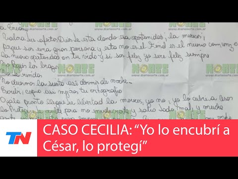 CASO CECILIA: La reveladora carta que Marcela Acuña le escribió a Emerenciano Sena