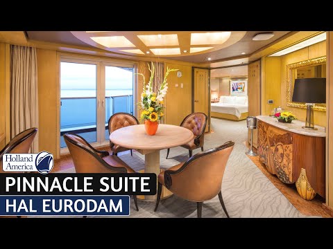 Eurodam Pinnacle Suite walkthrough tour