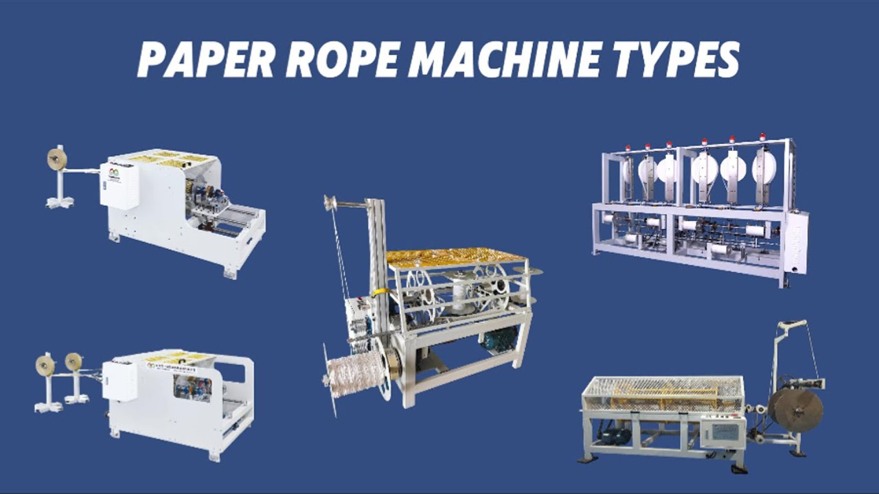 3 types of our twisted paper rope making machines