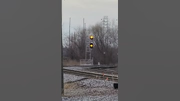 AN ADVANCE APPROACH SIGNAL FOR A SB ON THE KANSAS CITY SUB! #shorts #trains #signals