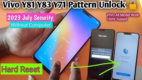 Vivo Y81|Y83|Y71 Pattern Unlock 2023  Without Pc |🔓|Vivo Y81i Y81 Y71 Y83 Hard Reset 💥💥💥|HabibMobile