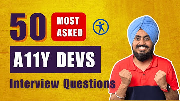 Web Accessibility DEVELOPER Interview: 50 QUESTIONS That Decide Your CAREER