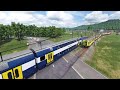 High speed passing Trains