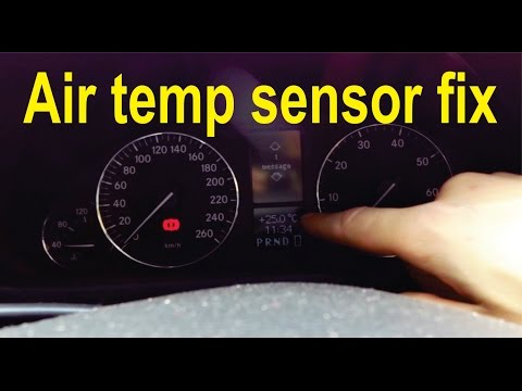 How to fix the air temperature sensor on a Mercedes (W203)