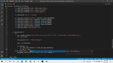 Part 4 - Simple CRUD Application in Python Tkinter and MS Access (LOAD DATA)