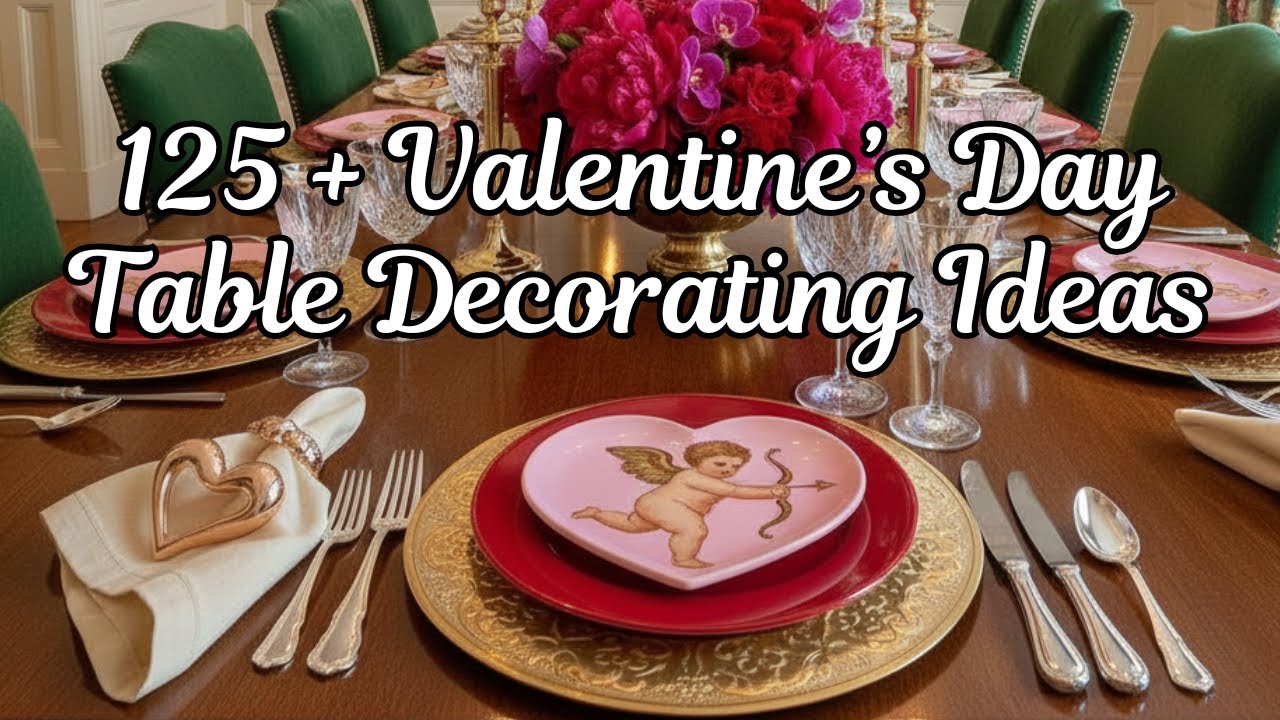 Как украсить обеденный стол ко Дню святого Валентина — 125+ идей для оформления ко Дню святого Ва...