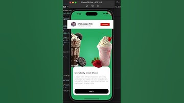 Flutter UI Design – Smooth Drink Shop Dashboard Animation