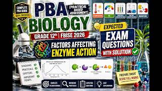 Biology PBA 12th: Study of effect of temperature on the rate of enzyme activity or rate of reaction.