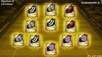 I Made Full Glorious Eras: Signature Special Players Squad! Most Expensive Team In FC Mobile
