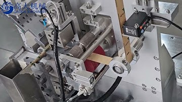 Hollow paper tube making machine with color mark positioning