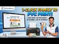 🚨 1-Click Family ID PVC Print! Bina Photoshop Ke Smart Card Banayein no software download bus 1.99 m
