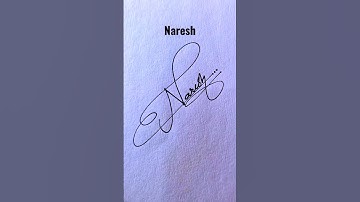 Naresh Stylish Signeture 😱💯✅ Signature Expert #viral #hncreation #signature