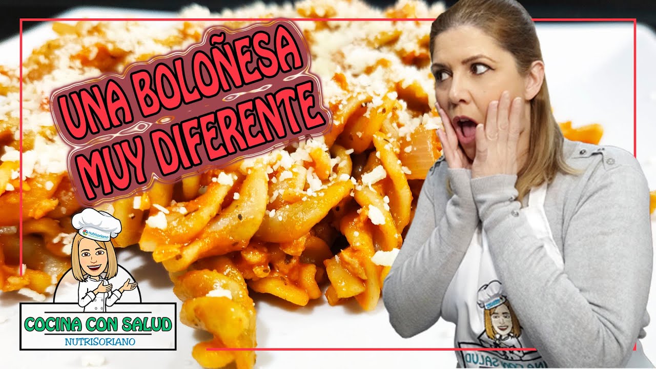 GUISANTE TEXTURIZADO RECETAS | FUSILLI 🍝 BOLOÑESA