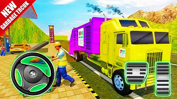 Offroad Garbage Truck Driving Simulator | Dump Truck Gameplay | Android IOS Gameplay