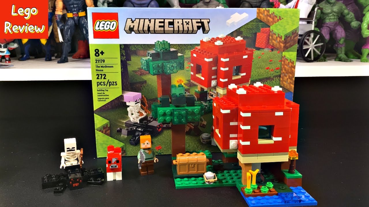 Lego Minecraft The Mushroom House (21179) Review - YouTube