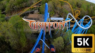 Griffon On Ride POV and Off-ride 5K Video (Busch Gardens Williamsburg)