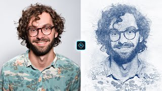 How to Turn a Pencil Drawing Photo Effect in Photoshop CC Tutorial screenshot 1