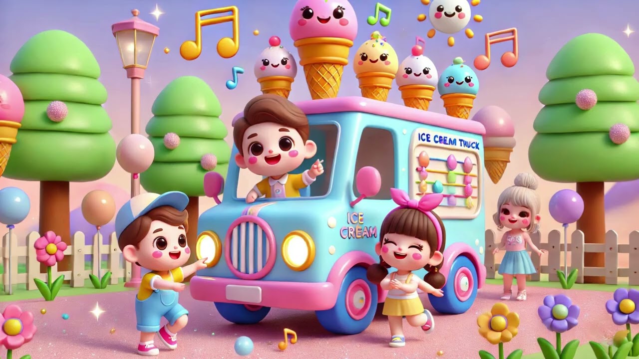 🚚🍦🎵 Daddy’s Ice Cream Truck Song – A Fun, Musical Adventure of Scoops,| Nursery Rhymes & Kids Songs