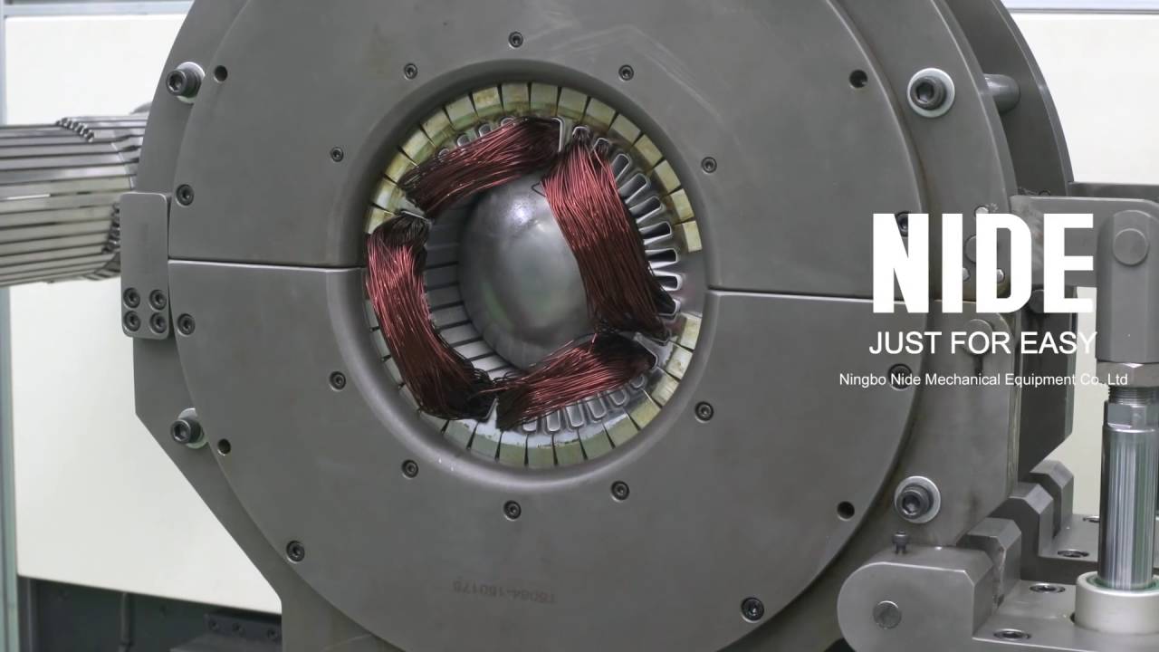 Stator automatic winding insertion and coil expanding machine