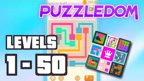 PUZZLEDOM - Connect - Novice A: All Levels 1 - 50 Gameplay Walkthrough Tutorial (iOS Android)