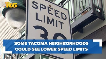 Some Tacoma neighborhoods could see lower speed limits