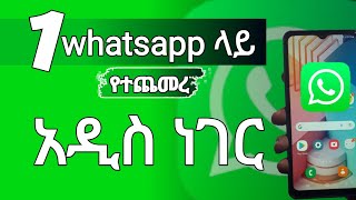 ዋትሳፕ ይዞት የመጣው አዲስ ምርጥ ነገር - The coolest new whatsapp feature