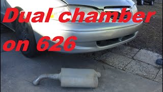summit racing 2 chamber muffler 1999  mazda 626 2.0L