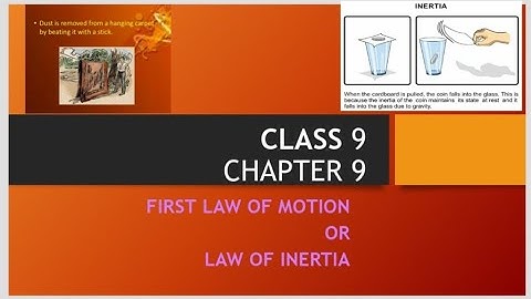 Class 9, Chapter 9,Force and Laws of Motion