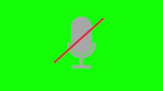 ZOOM MUTE microphone icon green screen free download