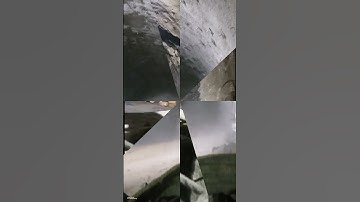 The drill and blast method in tunnelling involves drilling a series of holes and then blasting.