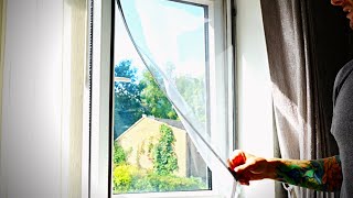 How to easily set up a Magnetic Mosquito Net for use in your window!