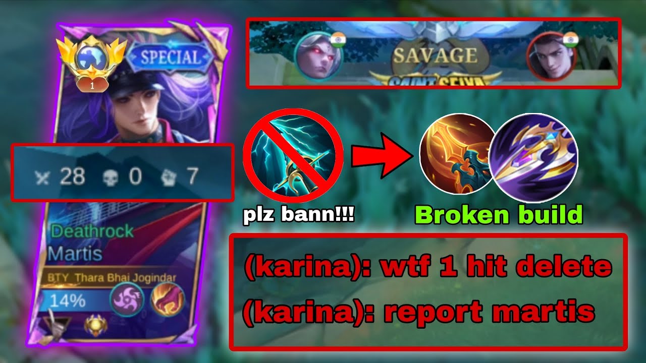 MARTIS NEW META BUILD IS 100 % BROKEN TO CARRY BAD TEAMMATES |