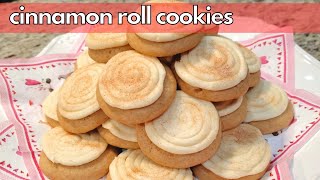 Cinnamon Roll Cookies Recipe! | Classic Cream Cheese Frosting!