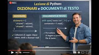 Videolezione 5 di Python: Impara Python: Trucchi Nascosti dei Dizionari e File