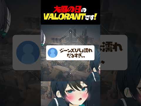 台風の日のVALORANT です！#切り抜き #valorant #ヴァロラント #shorts #vtuber準備中 #vtuber