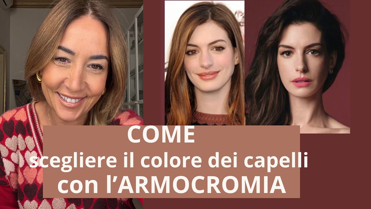 Armocromia. Il colore dei capelli va scelto in palette.