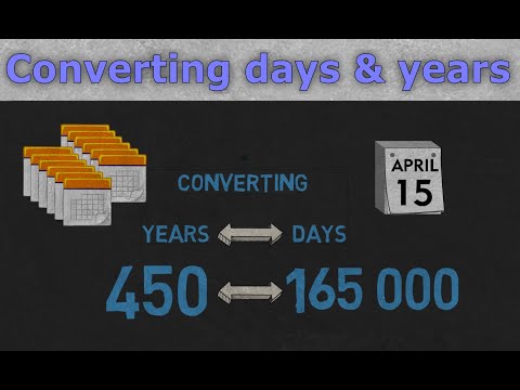 Converting Days to Years & Years to Days - Quick Mental Math