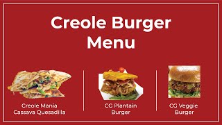 Creole Burger Menu, the best option for burgers