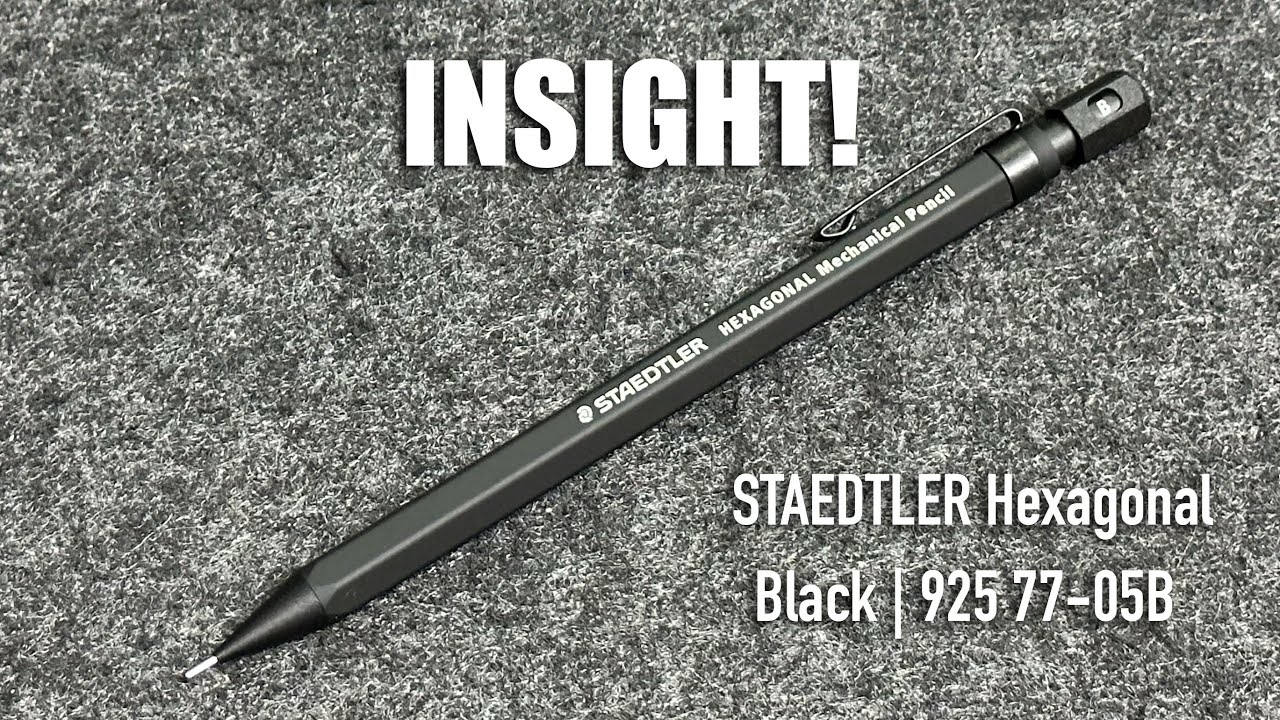 INSIGHT! STAEDTLER 925 77-05B Hexagonal – Minimalist All-Black