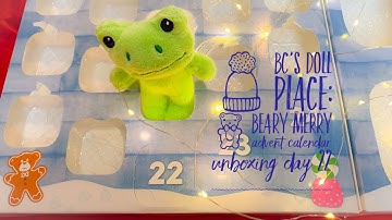 BC’s Doll Place: Build A Bear 2022 Beary Merry Advent Calendar Unboxing Day 22 (With Subtitles)