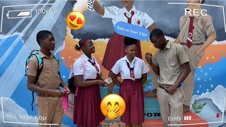 Think she likes me 🤭//tricky questions at school 😂(must watch)