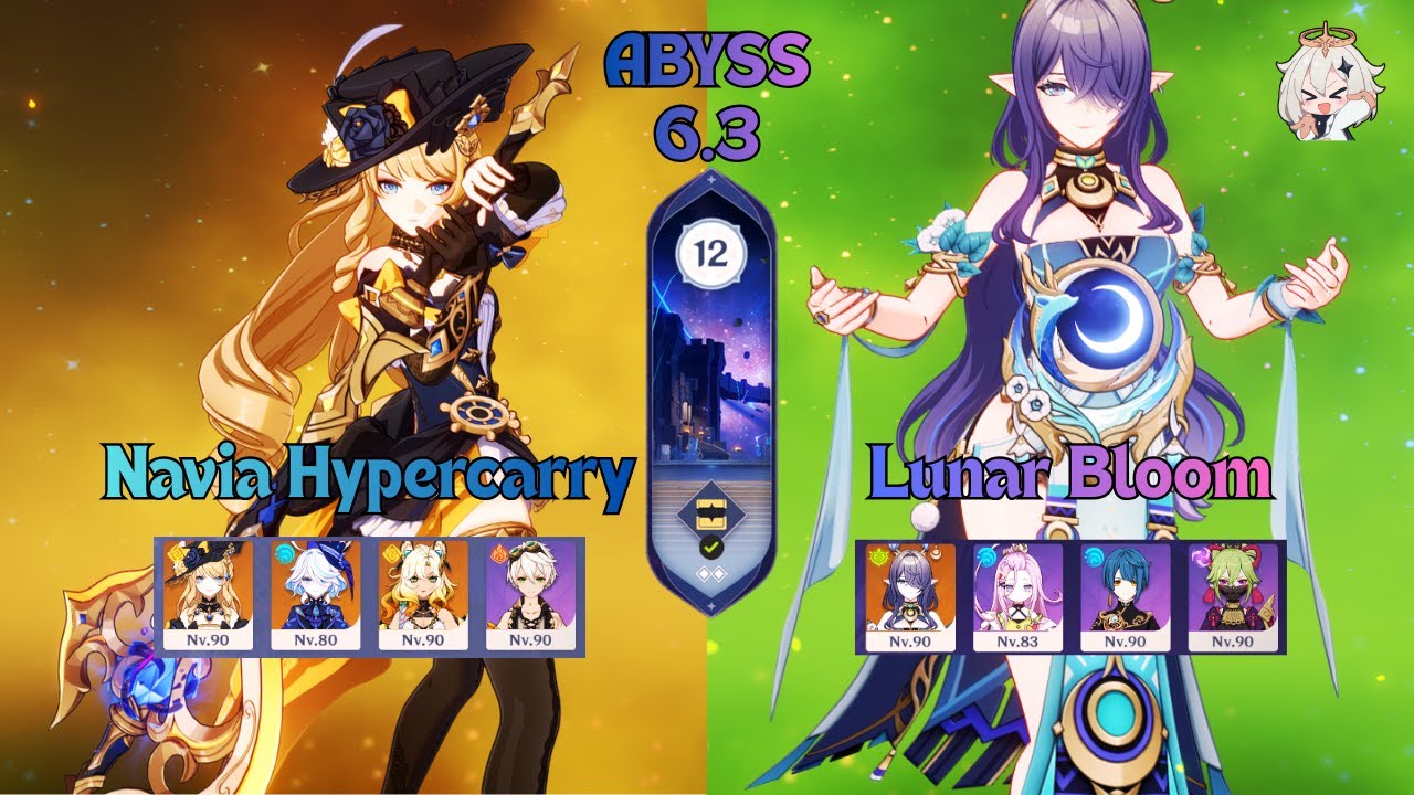 CO Navia Hypercarry & C0 Lauma Lunar Bloom | Spiral Abyss 6.3 | Genshin Impact